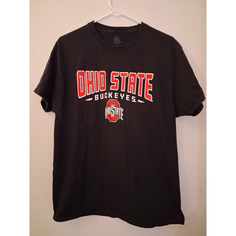 Knights Apparel Ohio State Buckeyes T-Shirt Mens Large Black Graphic Tee OSU
